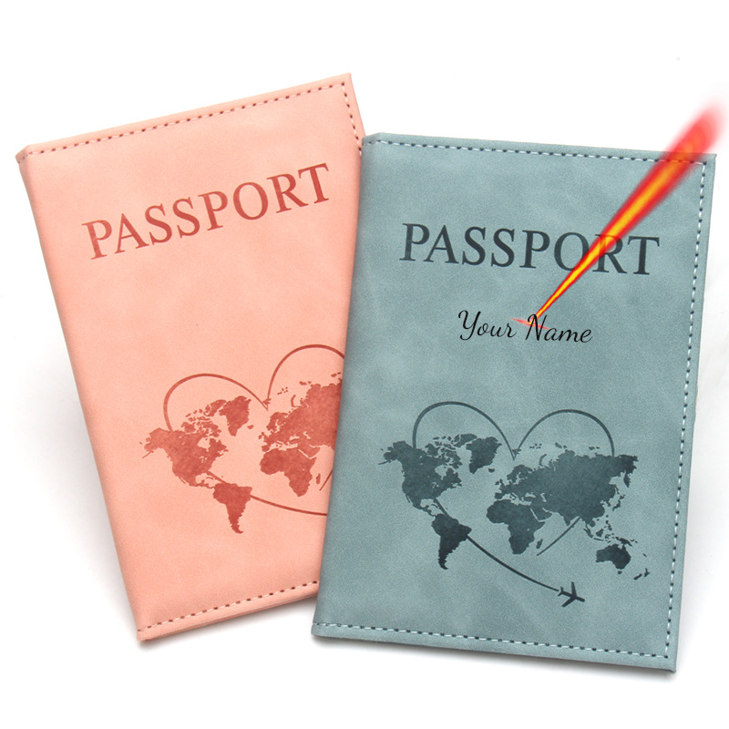 Travel Accessories Passport Holder - Preciosa funda para pasaporte con mapa,
