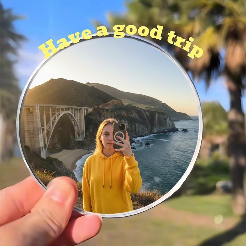 Travel Vlog Accessories - Espejo para selfies de mano de