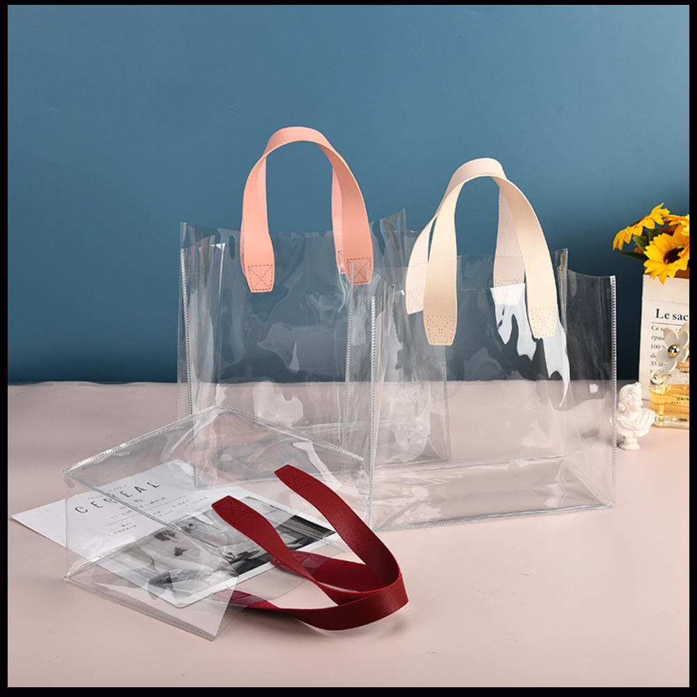 Travel Accessories Shops - Bolsa de compras de plástico transparente