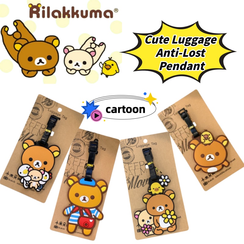 Travel Accessories Personalised - Etiqueta de Equipaje Personalizada Creativa Rilakkuma,