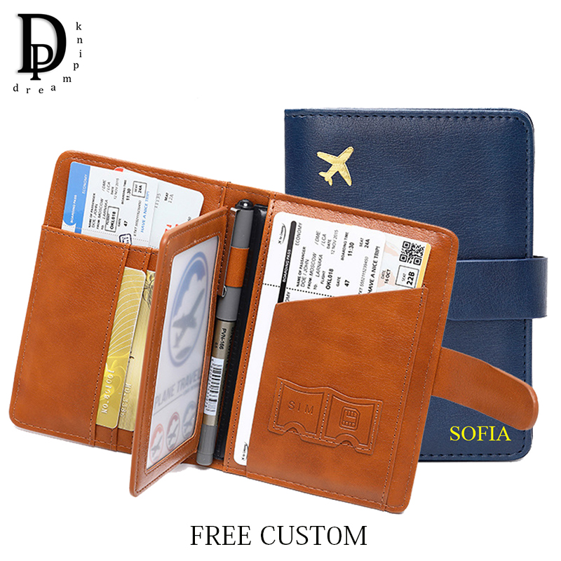 Travel Accessories Passport Holder - Cartera para pasaporte de viaje con