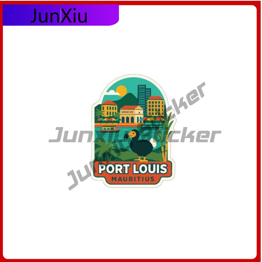 Travel Accessories Mauritius - Port Louis Mauritius-pegatina de viaje de