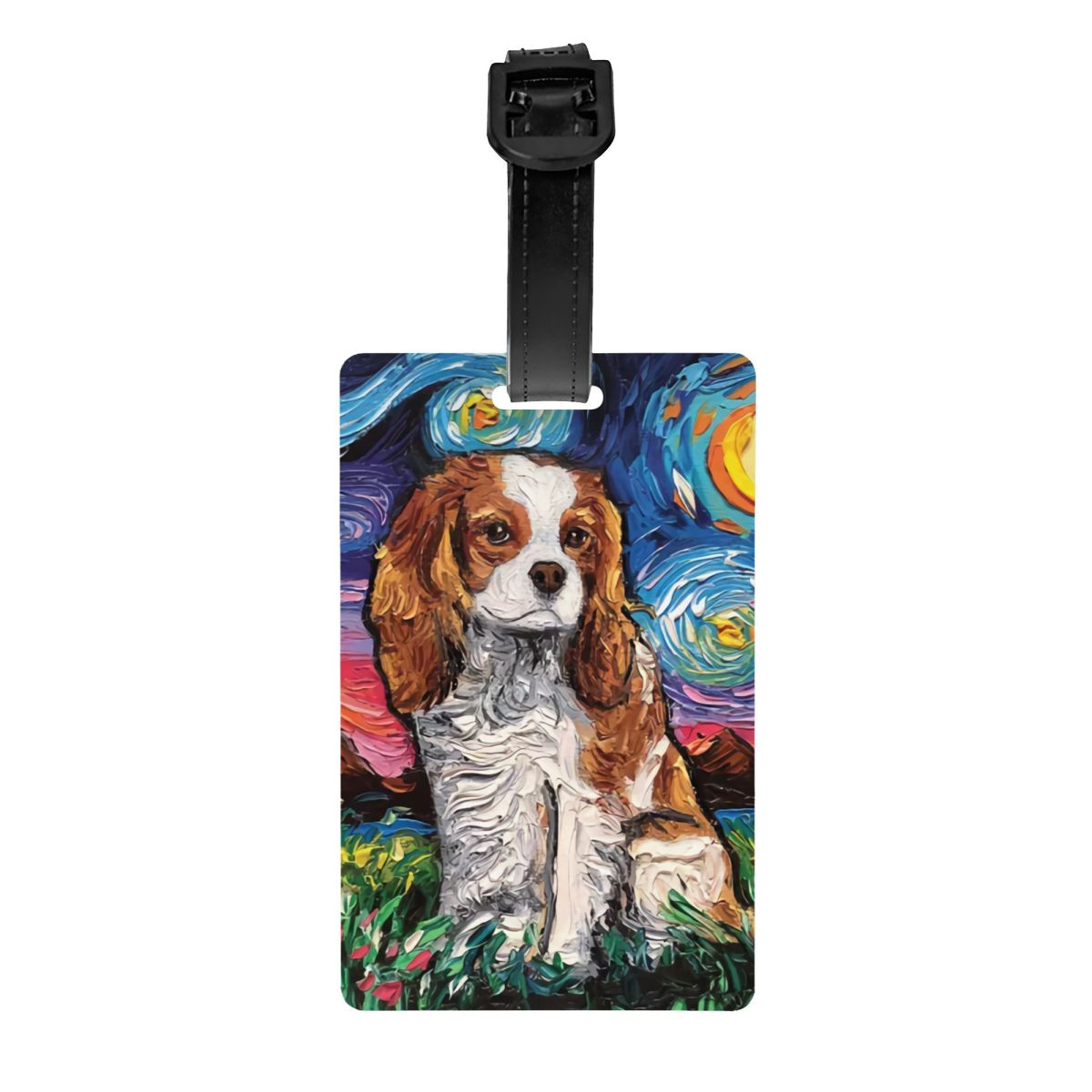 Travel Accessories Dog - Etiqueta de equipaje artística personalizada para