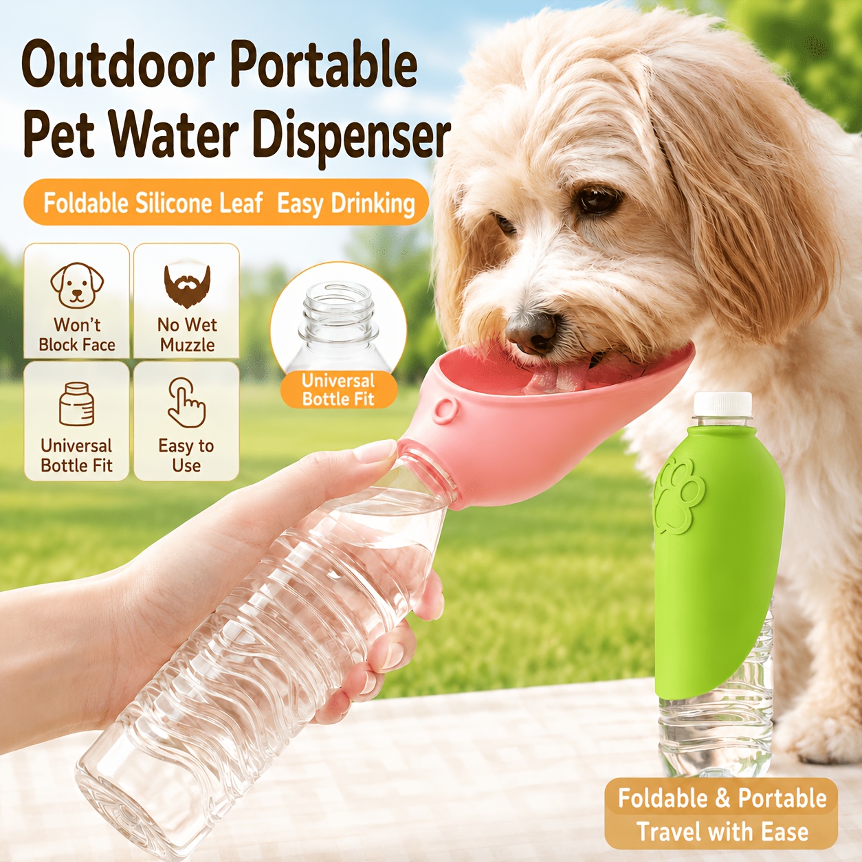 Travel Accessories Dog - Vaso de Agua Portátil para Perros,
