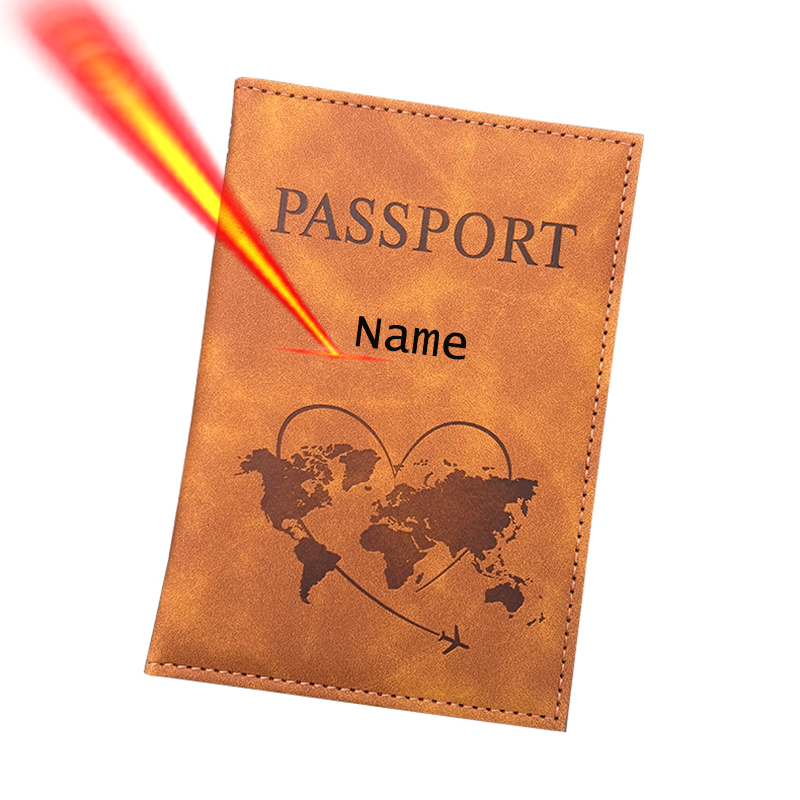 Travel Accessories Personalised - Porta pasaporte con nombre personalizado, billetera