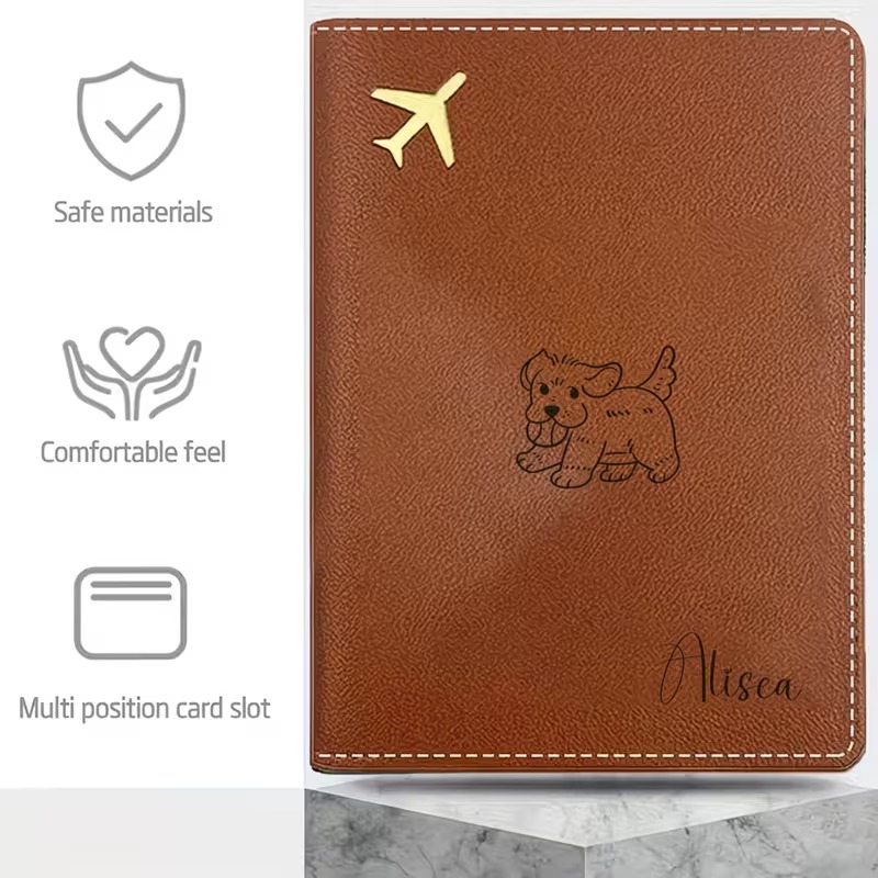 Funda de pasaporte personaliza - Travel Accessories Dog reseña y precio