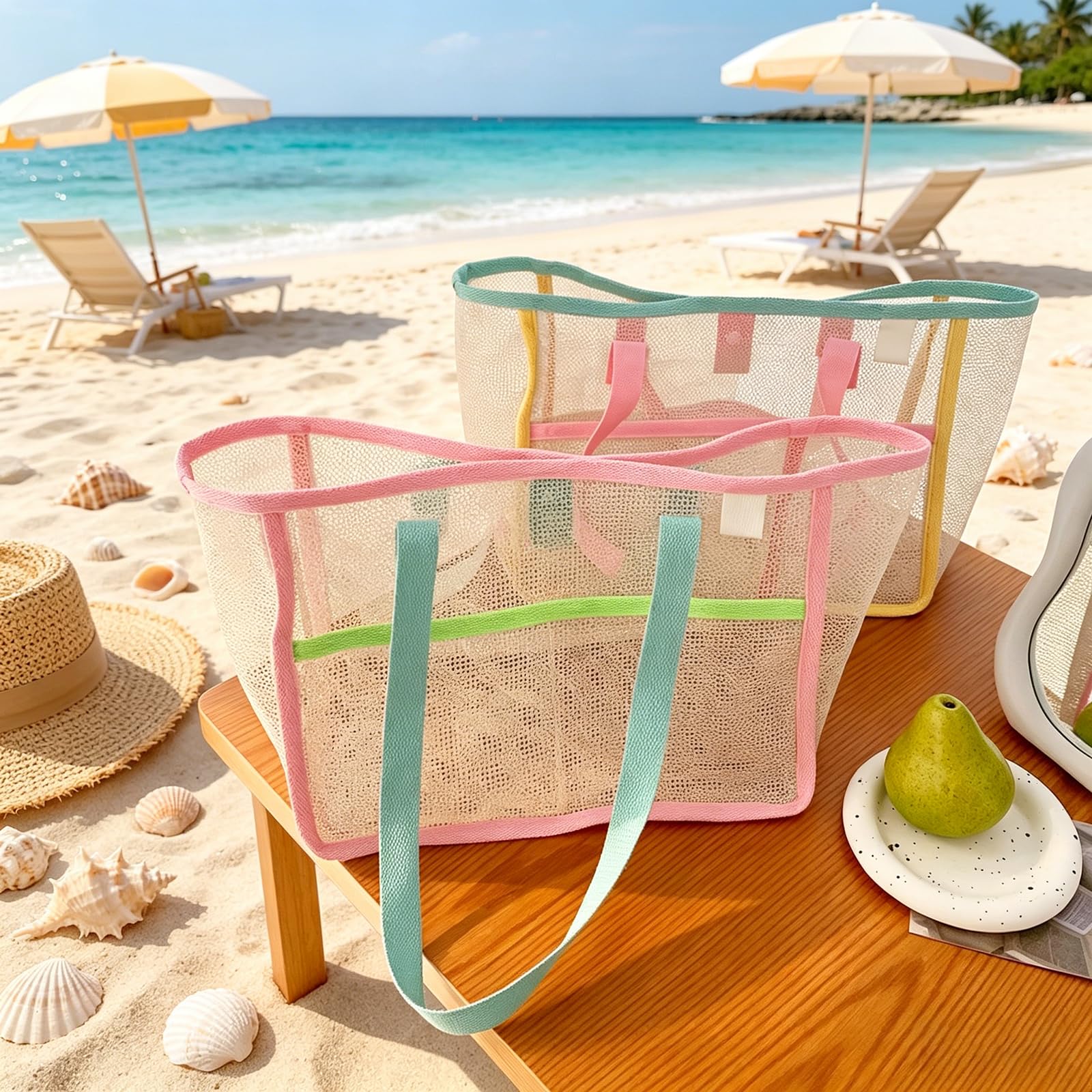 Bolsas de Playa para Mujer, Co - Travel Accessories Shops reseña y precio