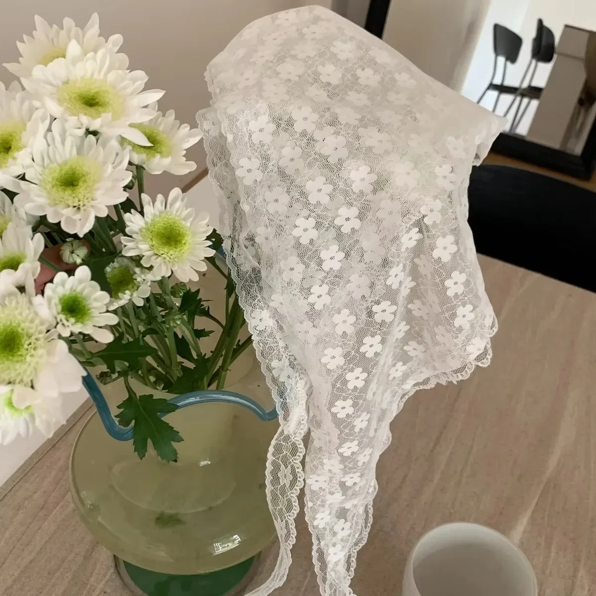 Elegante pañuelo de encaje par - Travel Accessories Shops reseña y precio