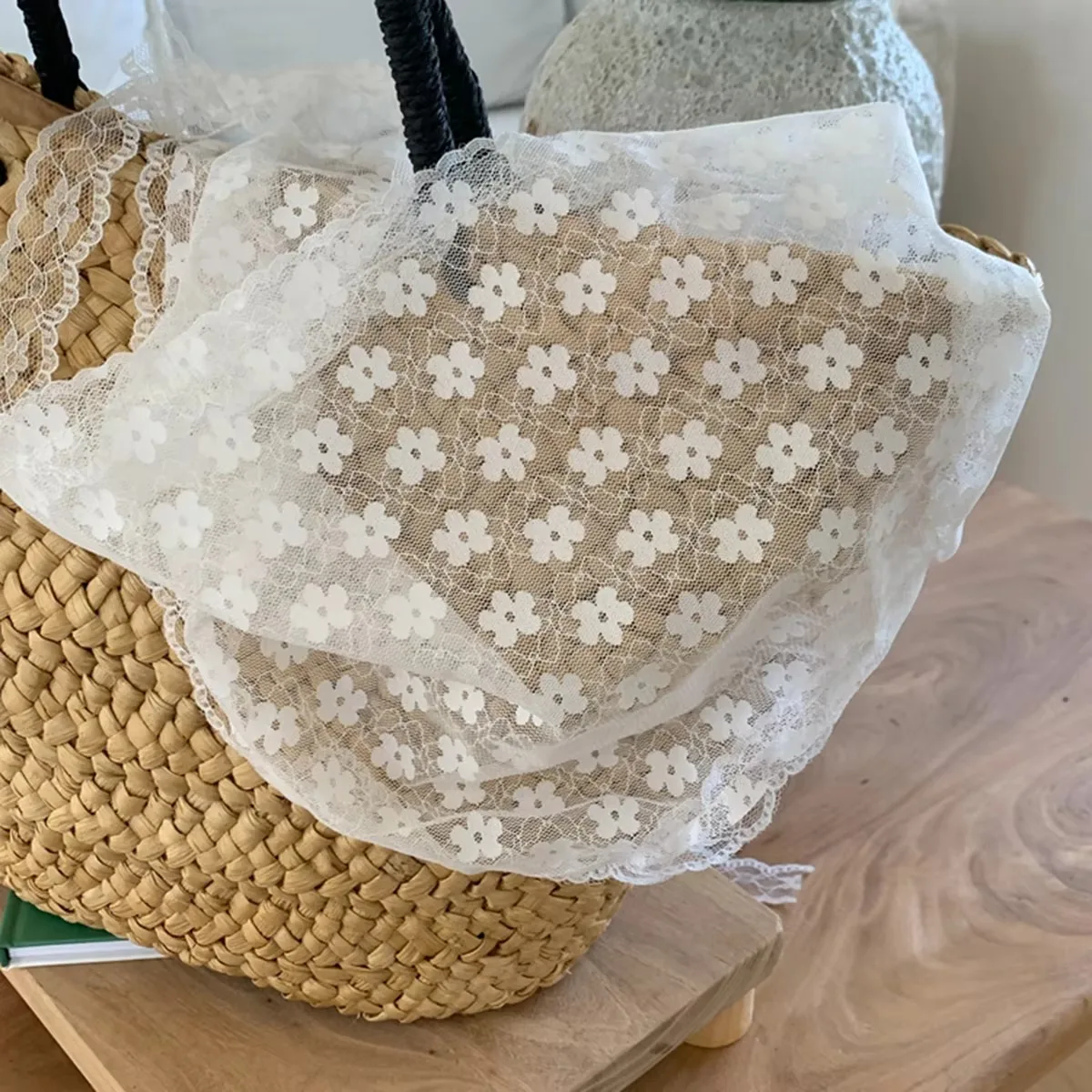 Elegante pañuelo de encaje par - Travel Accessories Shops reseña y precio